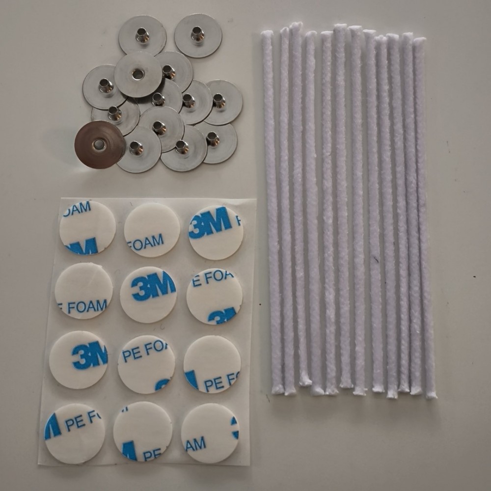 Pamuk Fitiller B200 veya B250 / Çıt Çıtlı / 3M Yuvarlak Yapışkan Bantlı / 25, 50 veya 100 Adet