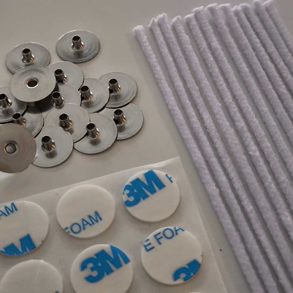 Pamuk Fitiller B350 veya B500 / Çıt Çıtlı / 3M Yuvarlak Yapışkan Bantlı / 25, 50 veya 100 Adet