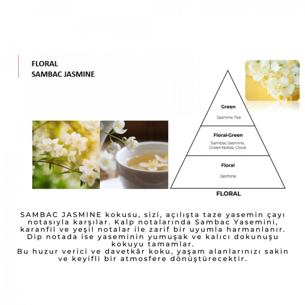 SAMBAC JASMINE / Mum Esansı AAA Series (IFRA sertifikalı) 