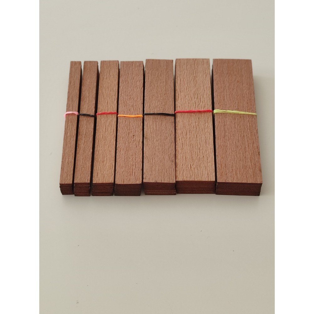 Ahşap Fitiller/ 100 adet, Metal sehpasız / 7 Farklı En Seçimli 