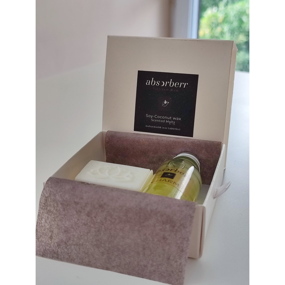 Buhurdan Esansı ve Taşıyıcı Tableti (Lotus & Yaşam Çiçeği Motifli)