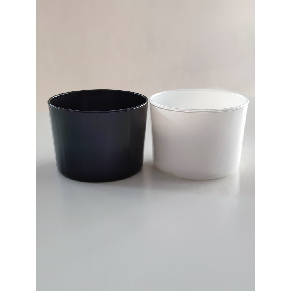 Bodega , Siyah / Beyaz Mum Bardağı, 210cc , 6 Adet