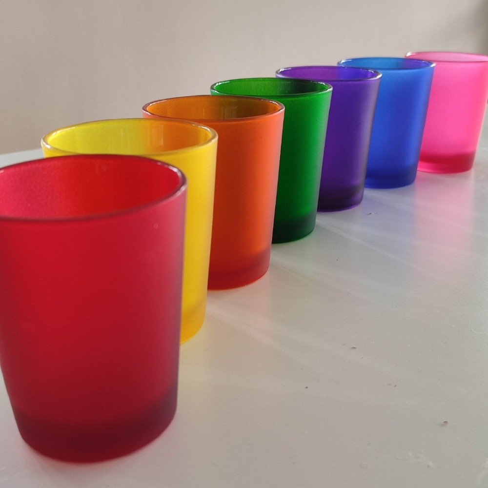 CHAKRA 110, Buzlu Mat Mum Bardağı, 6 Adet, Renk Seçimli, 155cc CHAKRA 110, Buzlu Mat Mum Bardağı, 6 Adet, Renk Seçimli, 155cc