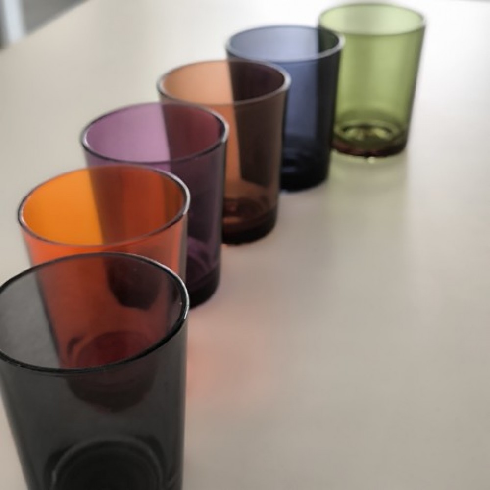 CHAKRA 110, Transparan Renkli Mum Bardağı, 6 Adet, Renk Seçimli, 155cc CHAKRA 110, Transparan Renkli Mum Bardağı, 6 Adet, Renk Seçimli, 155cc