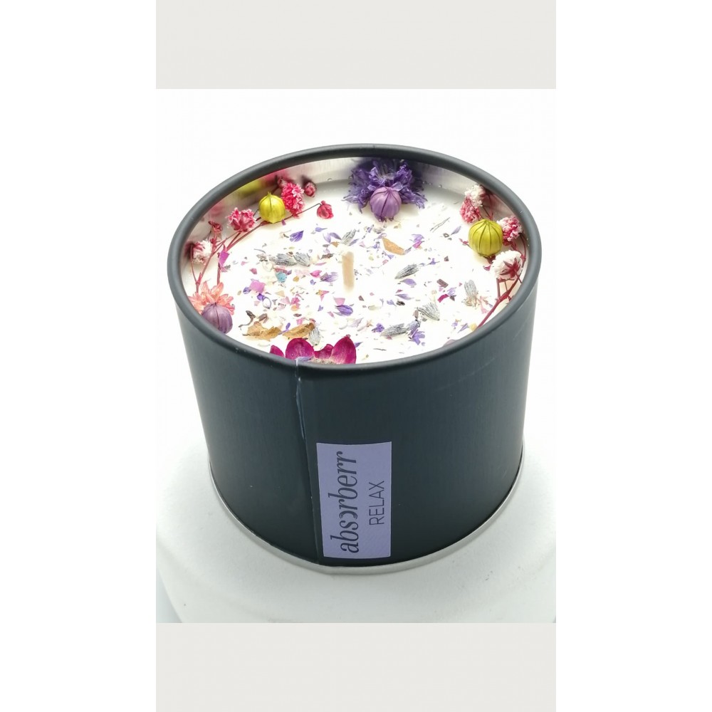 SİYAH METAL  205 ML / Enerji Taşlı , Koku Seçimli / CocoSoy Mumu