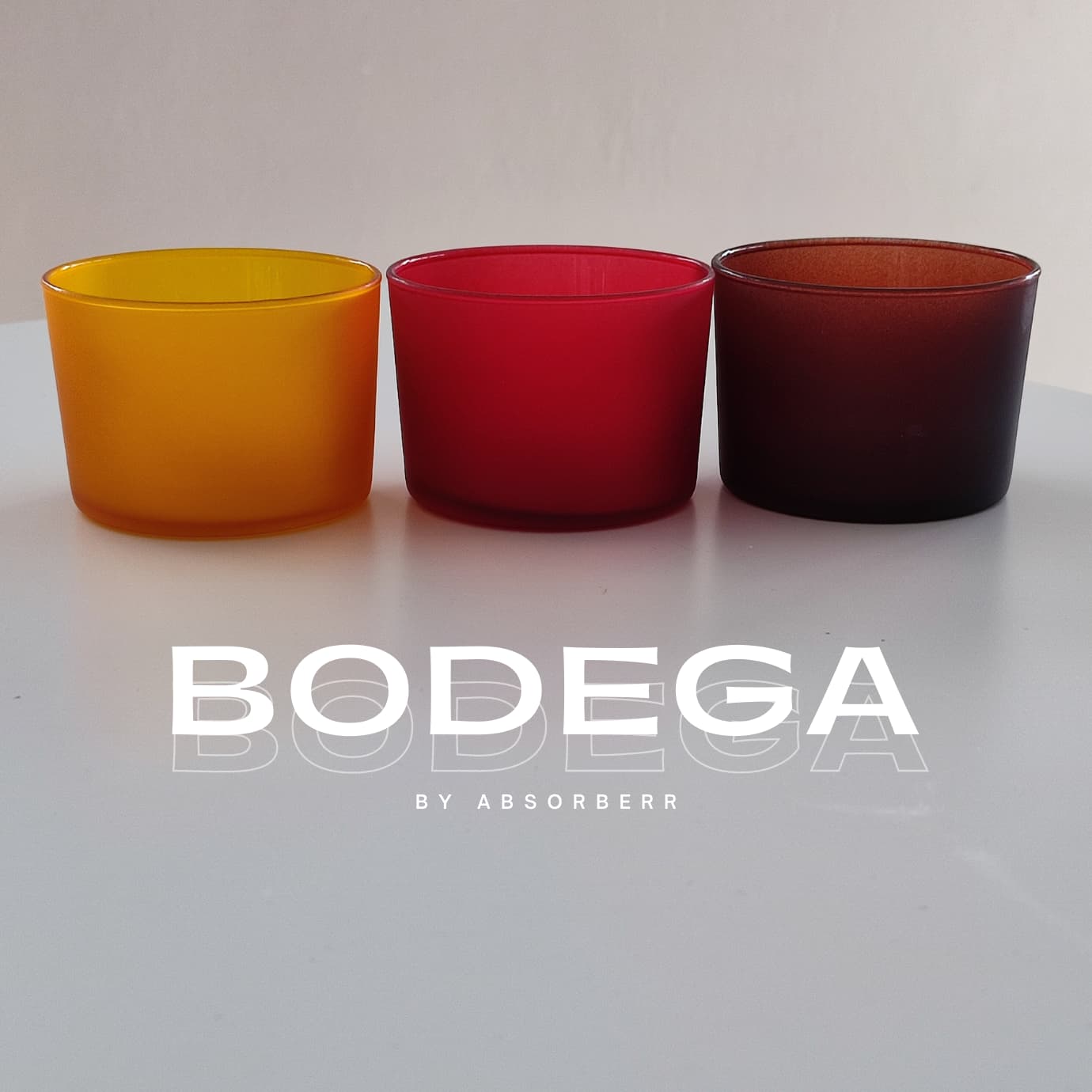 Bodega , Buzlu Renkli Mum Bardağı, 210cc , 6  Adet