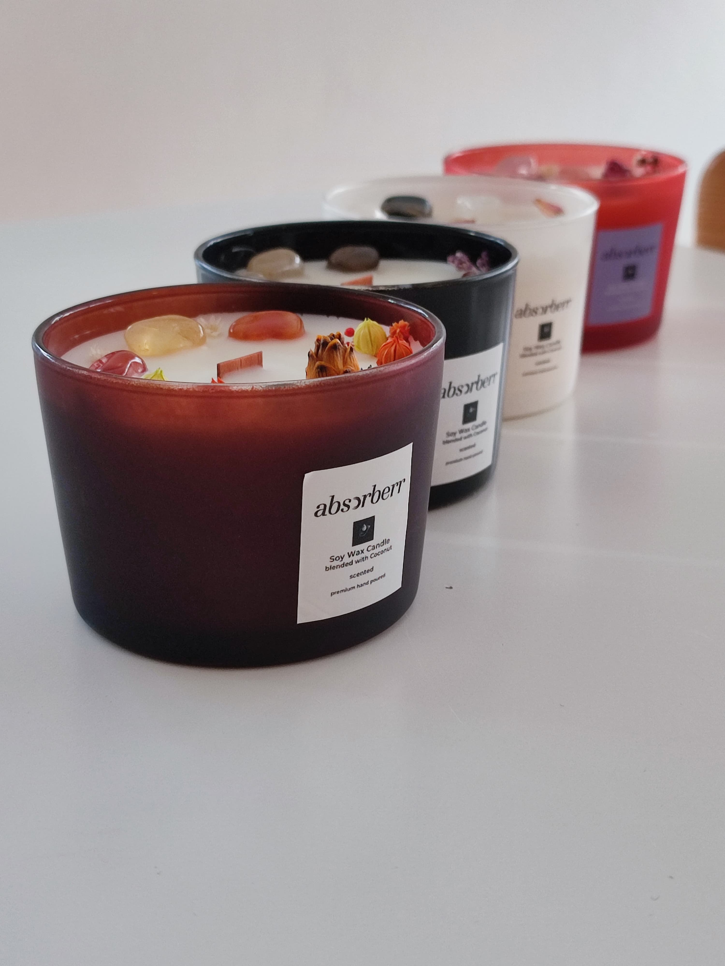 BODEGA 210 ML / Enerji Taşlı, Koku ve Bardak Renk Seçimli / CocoSoy Mumu