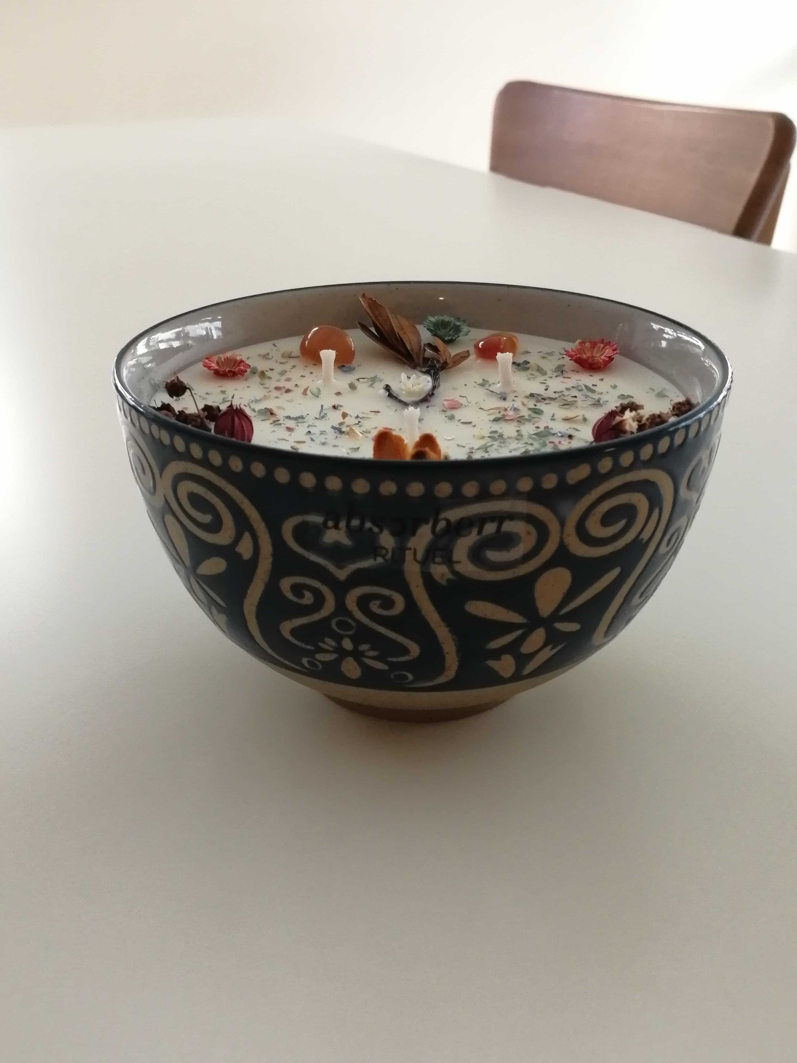ETERNAL 405 ml   Seramik / Enerji Taşlı, Koku Seçimli / CocoSoy Mumu